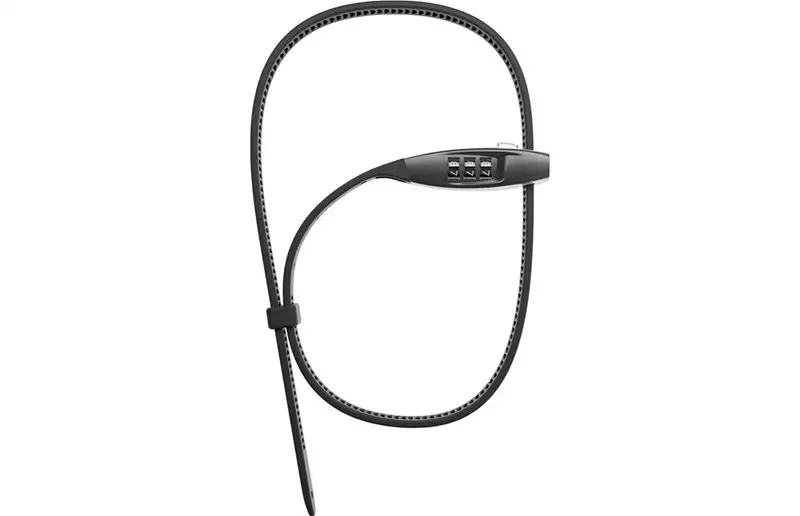 Vajerlås ABUS Combiflex TravelGuard 76 cm Black